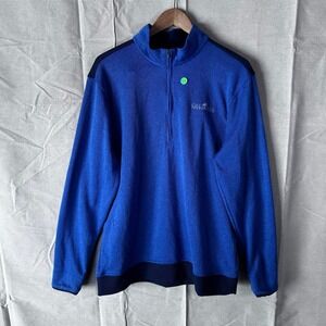 Under Armour ColdGear Mens XL Blue 1/4 Zip Pullover Colonial Country Club Logo